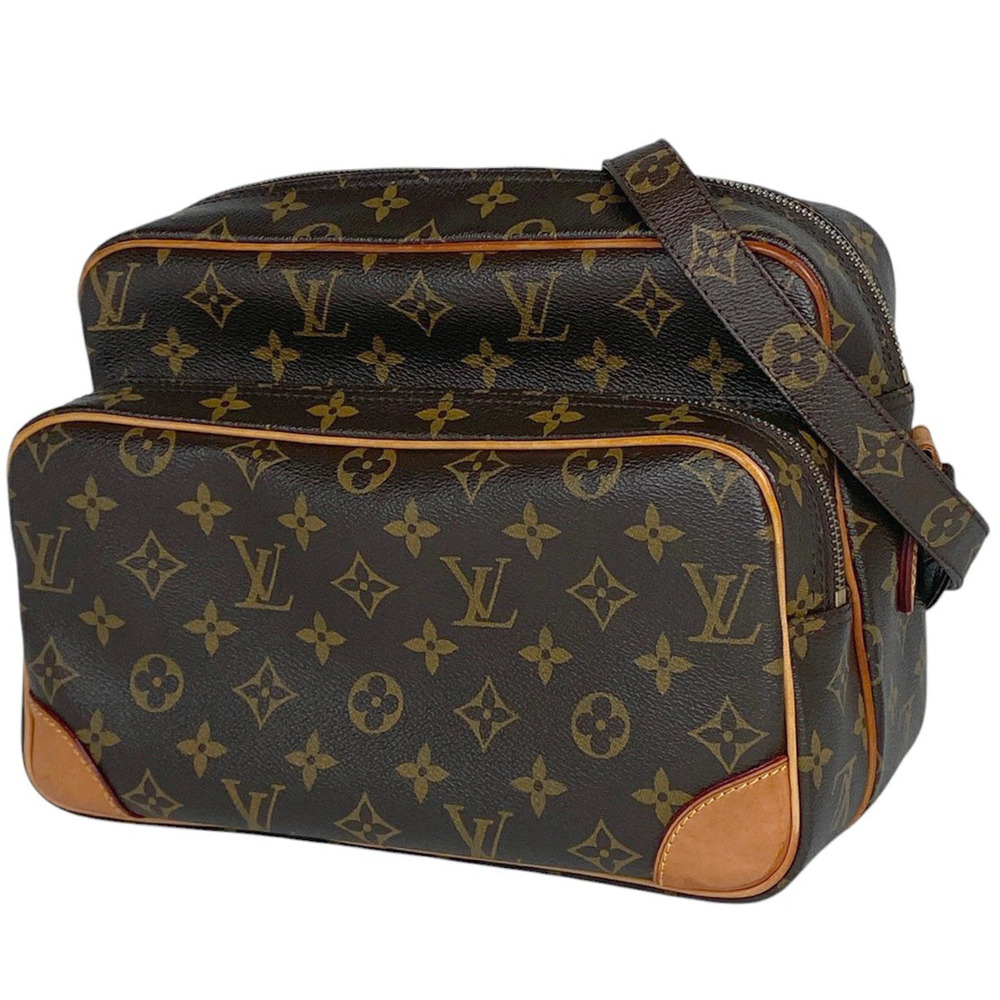 Louis Vuitton Nile Crossbody Shoulder Bag Monogram Brown